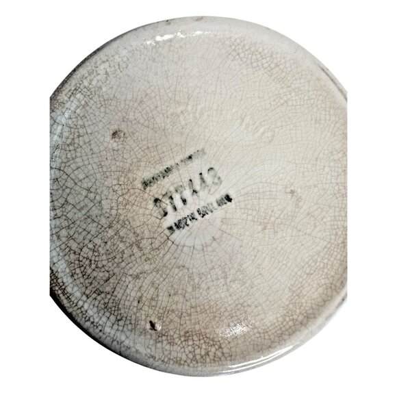 Vtg Old Dutch Ceramic Teapot Copper Cover Felt Insulation Warmer Made in England - Picture 10 of 11